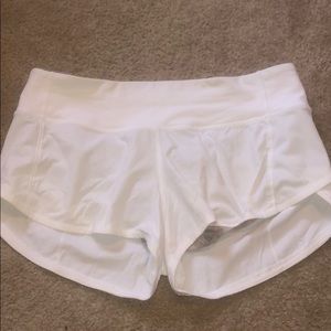 SOLD white lululemon shorts